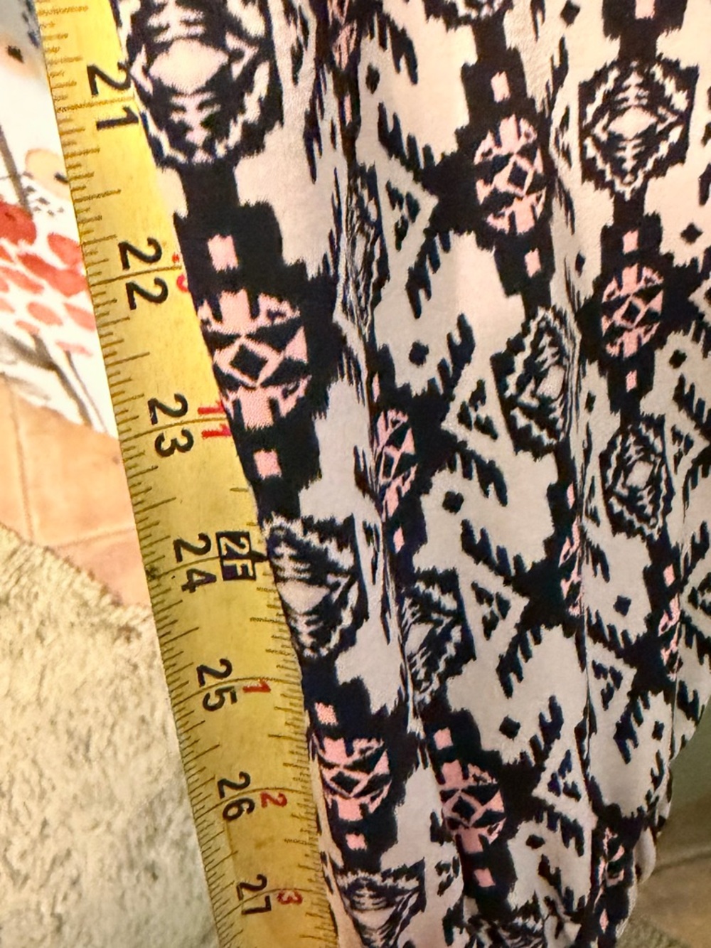 Xhilaration Beige & Black Boho Wide-Leg Harem Pants - Picture 8 of 9